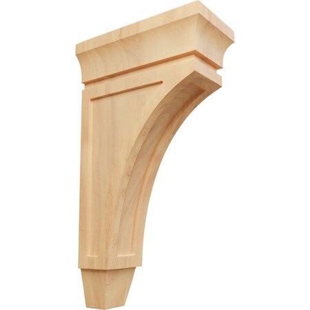 Ekena Millwork 5"W x 10"D x 18"H Extra Large Lucan Wood Corbel, Red Oak CORW05X10X18LURO